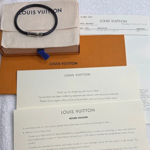 Louis Vuitton damier graphite bracelet - Picture 8 of 8